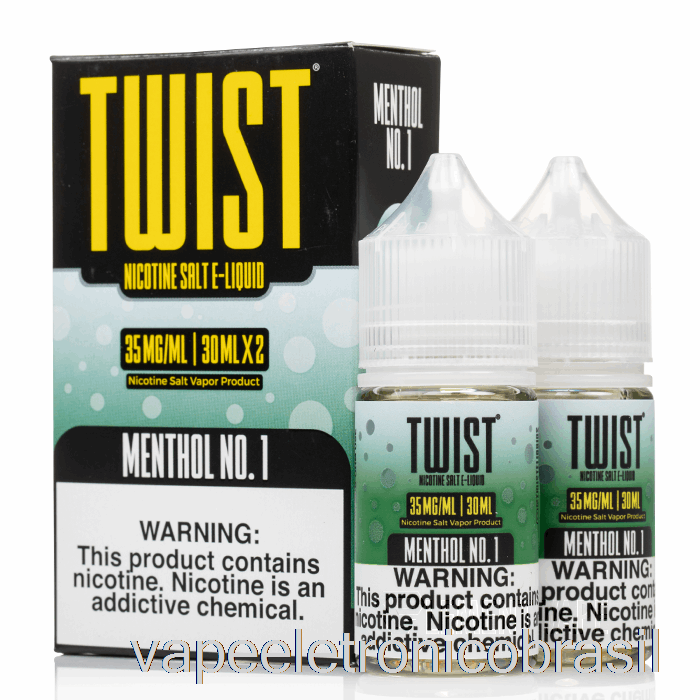 Vape Eletrônico Mentol No. 1 - E-líquido De Sal Twist - 60ml 50mg